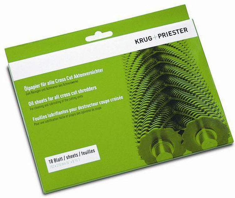 Papier huilé idéal pour destructeur de papier 9000631 18 feuilles