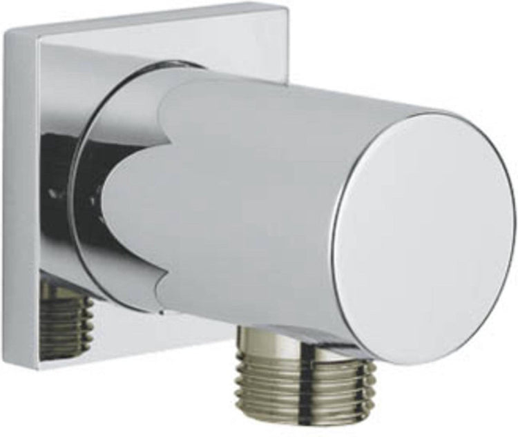 Coude de raccordement mural pour douche à effet de pluie Grohe - rosace carrée - chrome