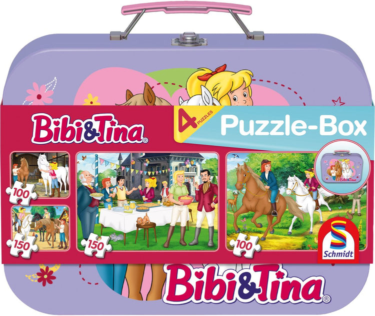 Schmidt - puzzle - bibi tina, 2x100, 2x150 pièces - bibi tina - enfants - à partir de 6 ans