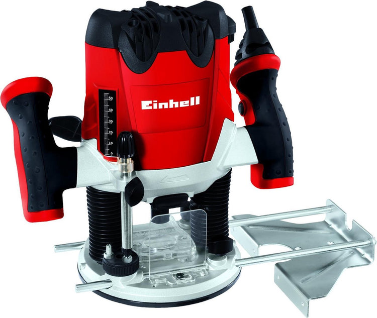 Défonceuse électrique Einhell te-ro 1255 e - 1200 w - pince 6 et 8 mm - contrôle de vitesse - incl. accessoires