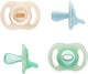 Sucettes Tommee Tippee ultra-légères stayput jour et nuit - 0-6 mois - lot de 4 - sucette une pièce qui brille dans le noir