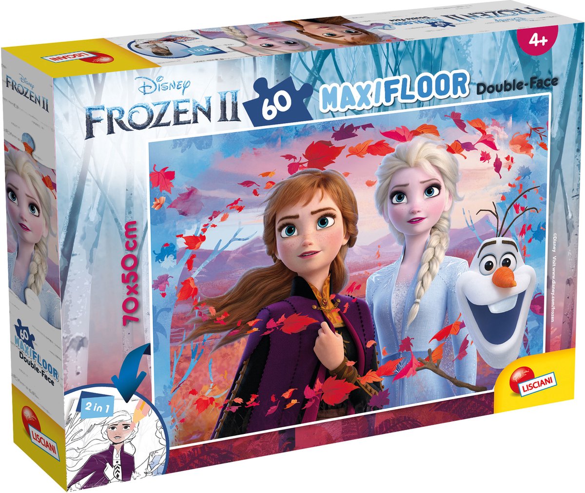 Lisciani Disney Puzzle Df Maxi Floor 60 La Reine Des Neiges 2