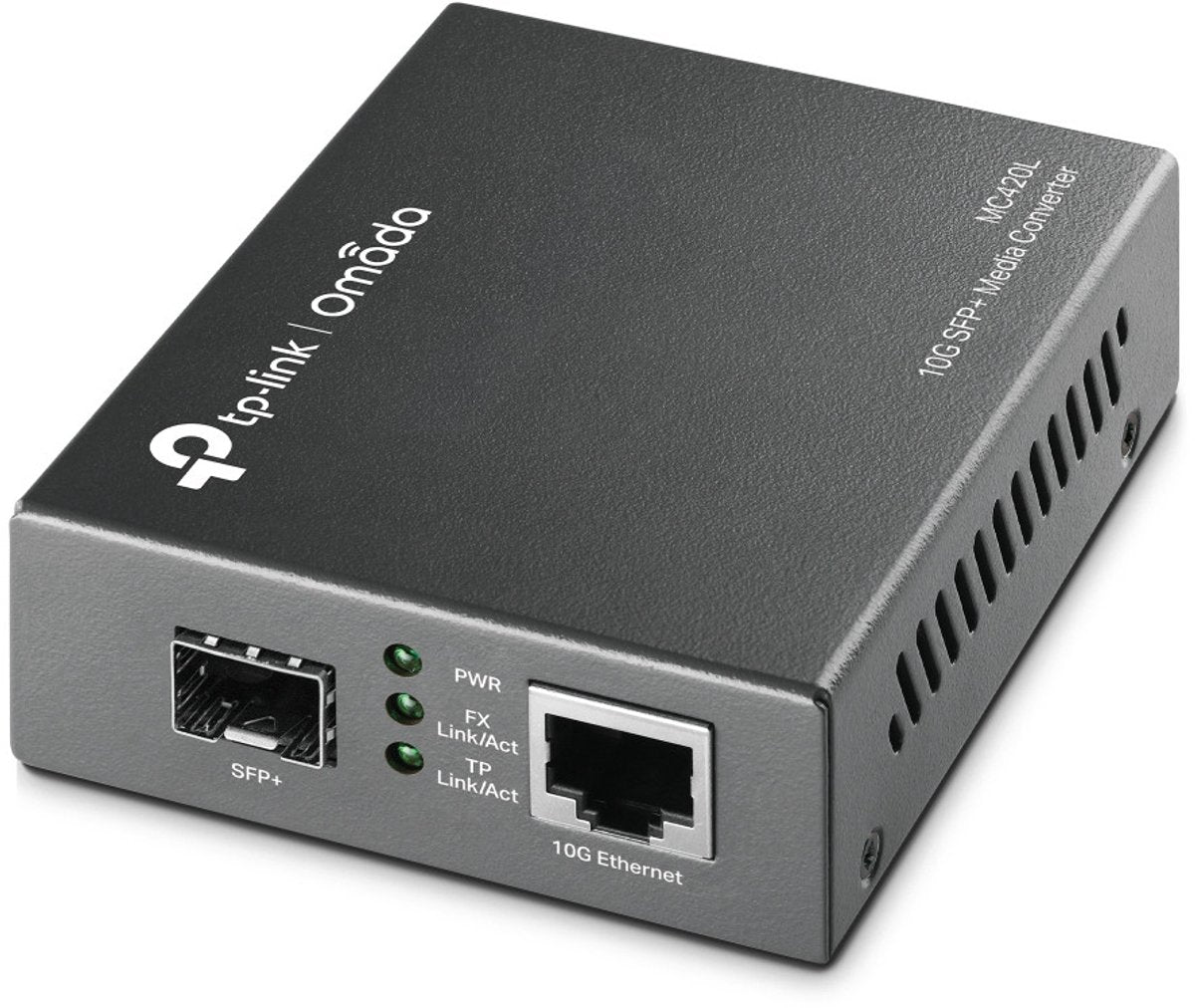 Tp-link mc420l convertisseur de média réseau 10000 mbit s multimode, monomode noir