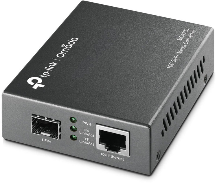 Tp-link mc420l convertisseur de média réseau 10000 mbit s multimode, monomode noir