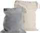 Aya ida aya ida - sacs en coton - sac en coton - boîte à lunch - réutilisable - gris foncé crème beige
