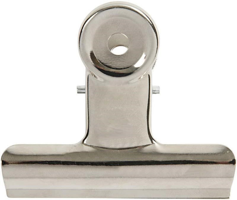 Pince métallique Creativ company, l: 7,5 cm, argent, 6 pièces 1 boîte
