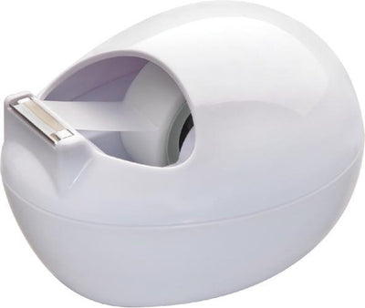 Dévidoir de ruban Scotch ® design en forme de rocher par Karim Rashid, blanc + 1 rouleau de ruban adhésif ® magic™ 19 mm x 7,5 m
