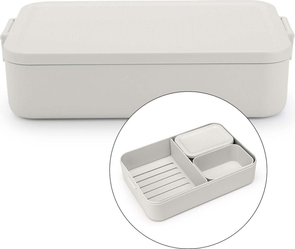 Brabantia Bento Lunchbox Prenez un grand gris clair