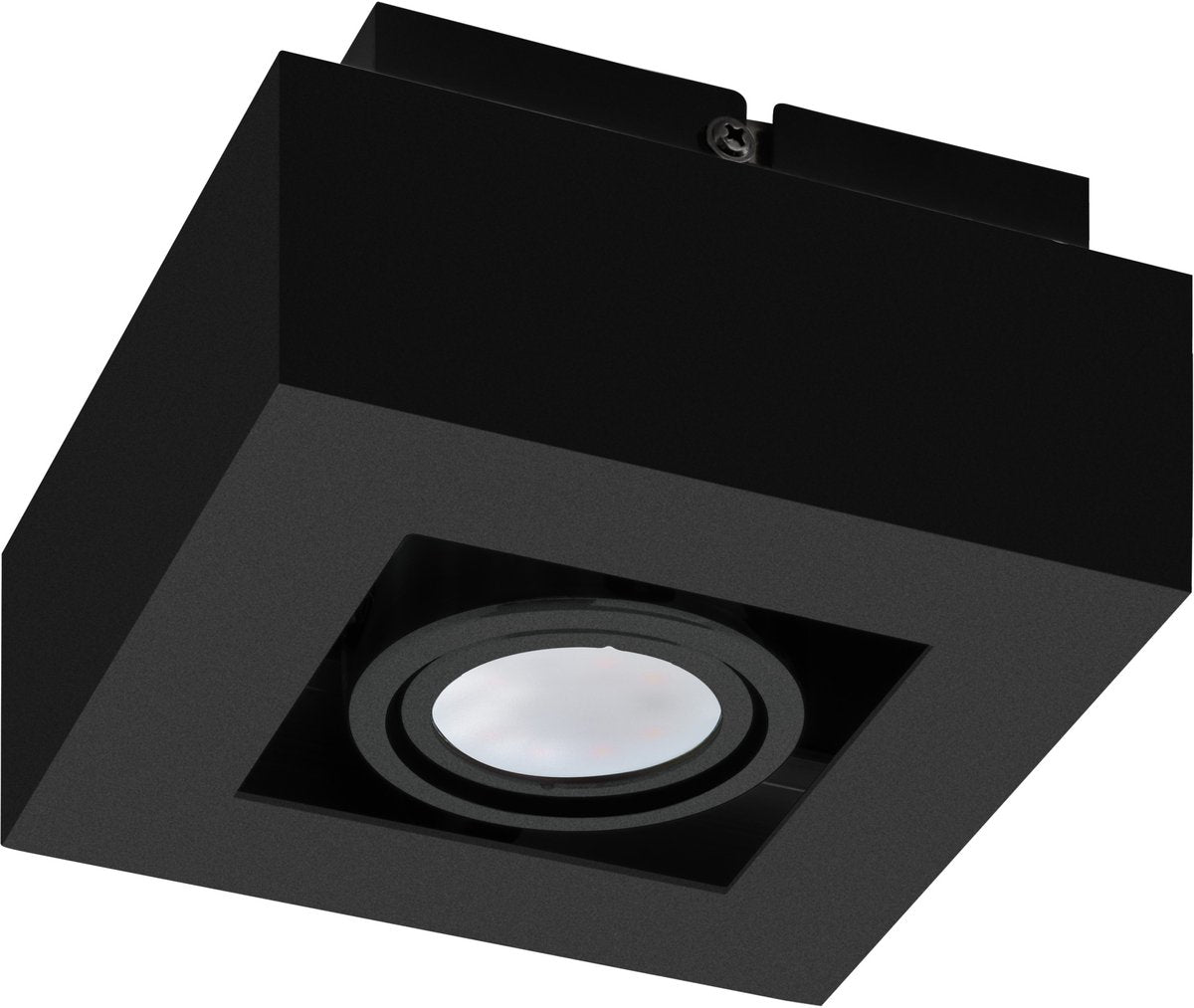 Spot en saillie Eglo mendoza - gu10 - 14 cm - noir