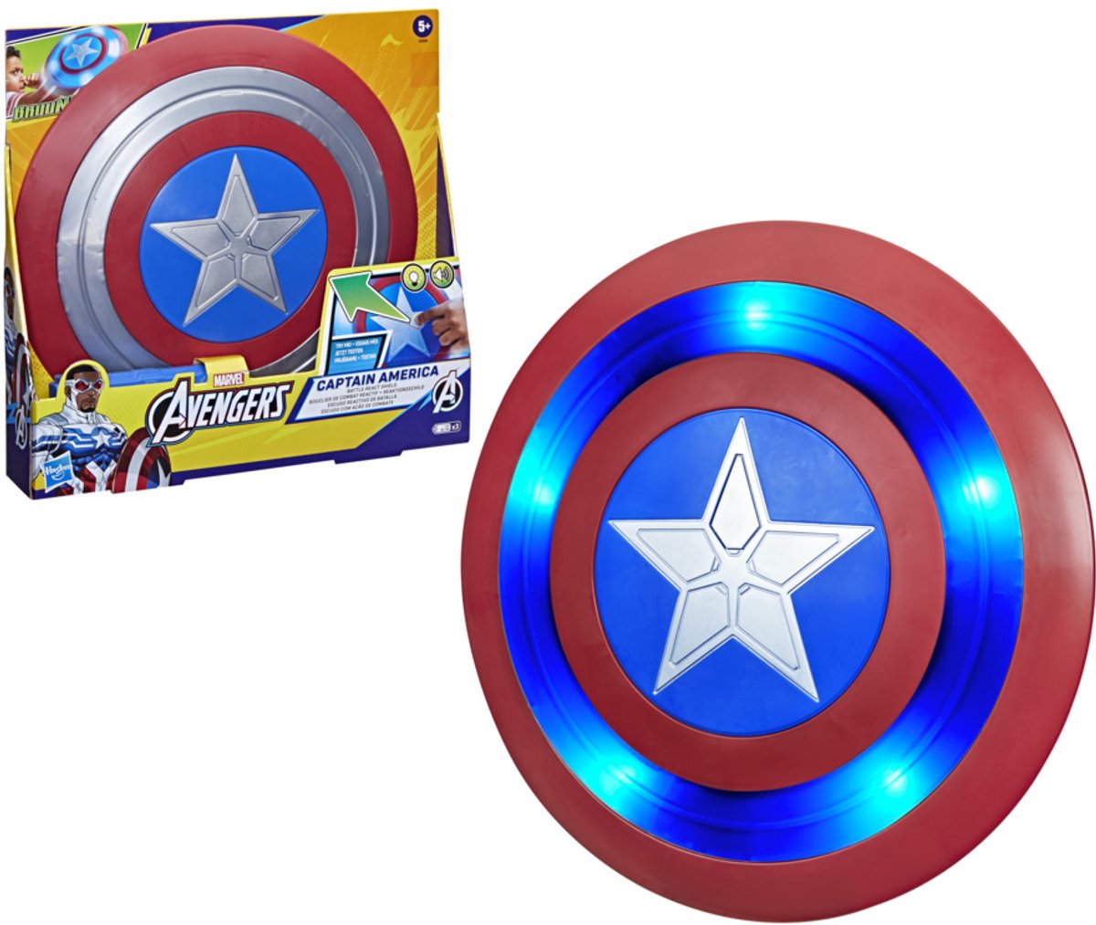 Hasbro marvel avengers capitaine amérique bataille réagir bouclier