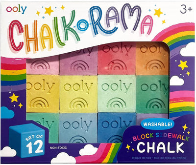 Ooly - chalk-o-rama - 12 blocs de craie de trottoir