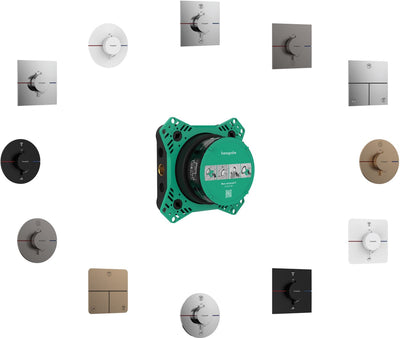 Hansgrohe showerselect confort s thermostatique encastrable pour 2 fonctions chrome
