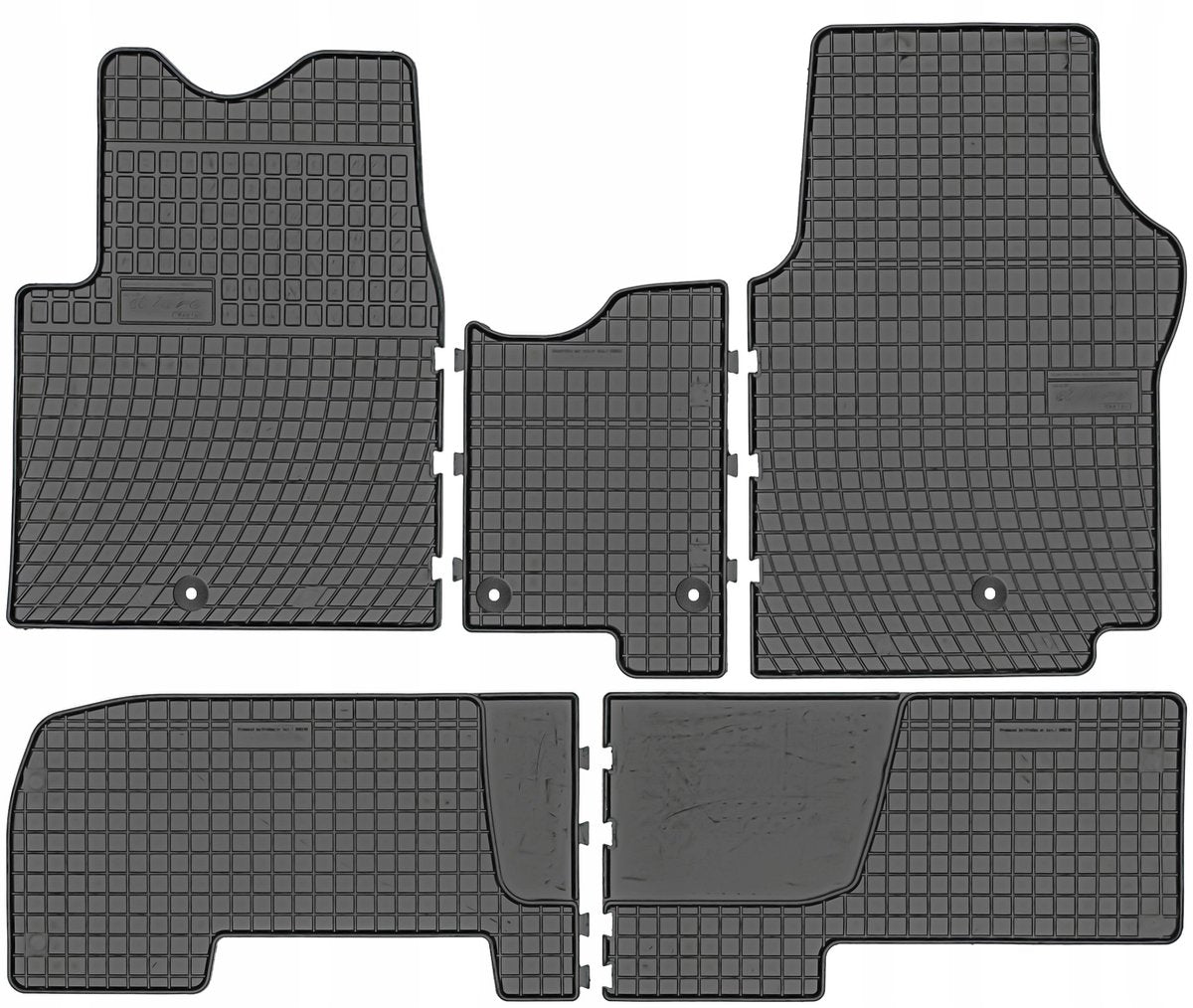 Tapis en caoutchouc Frogum Opel Vivaro (a b) 2001-2019 (convient pour la 2ème rangée de sièges) -