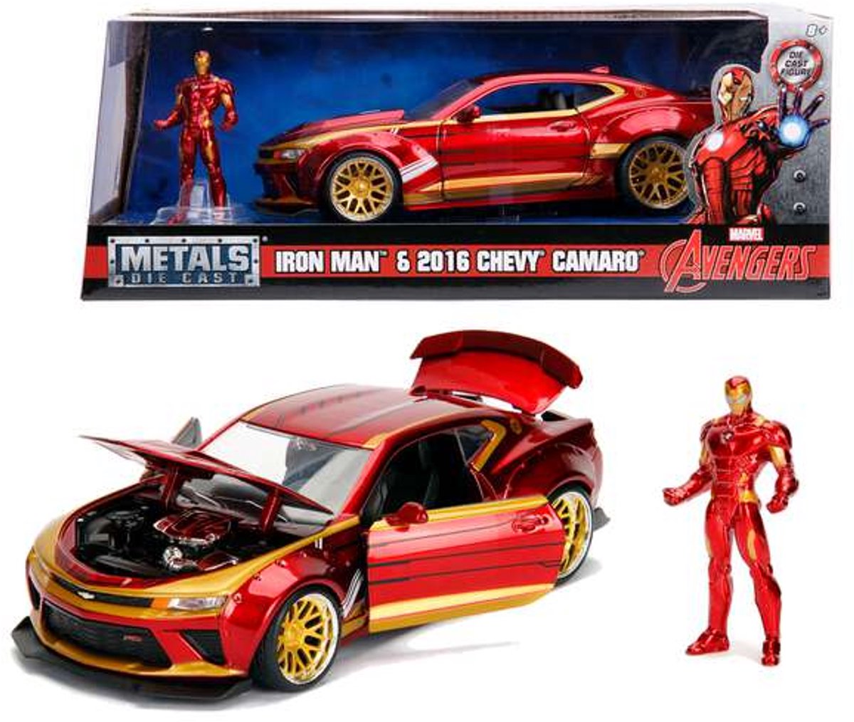 Jada jouets jada marvel ironman 2016 chevy camaro ss 1:24