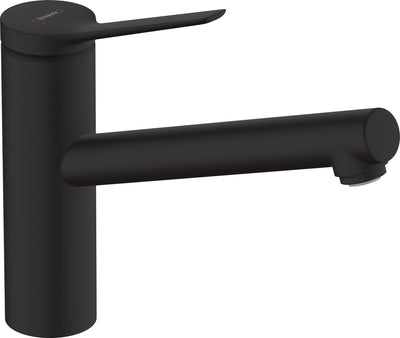 Hansgrohe zesis m33 - mitigeur de cuisine - commande à levier unique - taille 150 mm - 1 fonction jet - noir mat