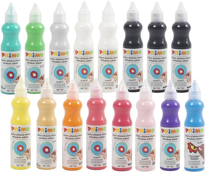 Peinture pour fenêtres Primo, différentes couleurs, 16x75 ml 1 boîte
