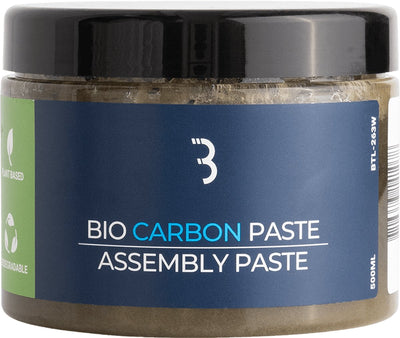 Bbb cycling pâte de montage carbone organique vélo - pour selles, tiges de selle et guidons - graisse de montage carbone - 500 ml - pâte biocarbone btl-263