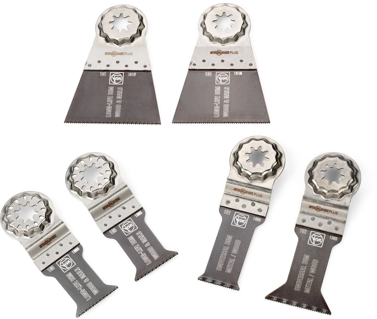 Fein best of e-cut slp bois+métal jeu de lames de scie 6 pièces