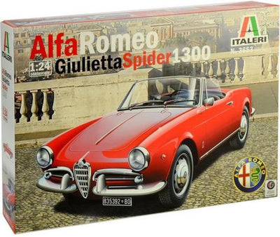 Italeri maquette véhicule militaire - 3653 alfa romeo giulietta spider 1300 plastique - 1:24 - modélisme