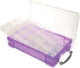 Boîte très utile 4 litres avec 2 séparateurs violet transparent