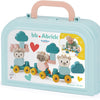 Abrick Zoo Beer avec des blocs de construction dans une valise, 28dlg.