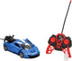 Voiture de sport RC avec fonction vapeur bleue