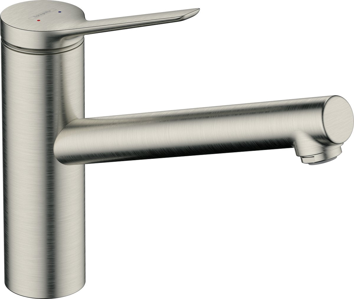 Hansgrohe zesis m33 - mitigeur de cuisine - commande à levier unique - taille 150 mm - 1 fonction jet - acier inoxydable