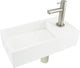 Ensemble fontaine solide Differnz 360x185x90mm blanc