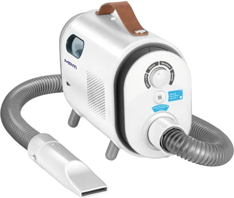 Tondeuse pour chien Mpm avec 4 accessoires - tondeuse pour animaux pour pelage épais - ensemble de toilettage pour chiens et chats - succion et coupe - 300w