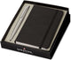 Coffret cadeau stylo à bille Sheaffer - vfm g9400 - noir et argent mat - plume m - couleur d'écriture noir - + carnet a6 - sf-g2940051-4