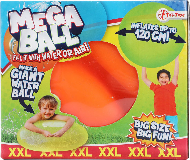 Puffer Mega Ball Toi-Toys rempli d'air ou d'eau, 120 cm