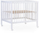 Childhome park 97 - parc à roulettes - réglable sur 3 hauteurs - bois - blanc - 98x78x82 cm