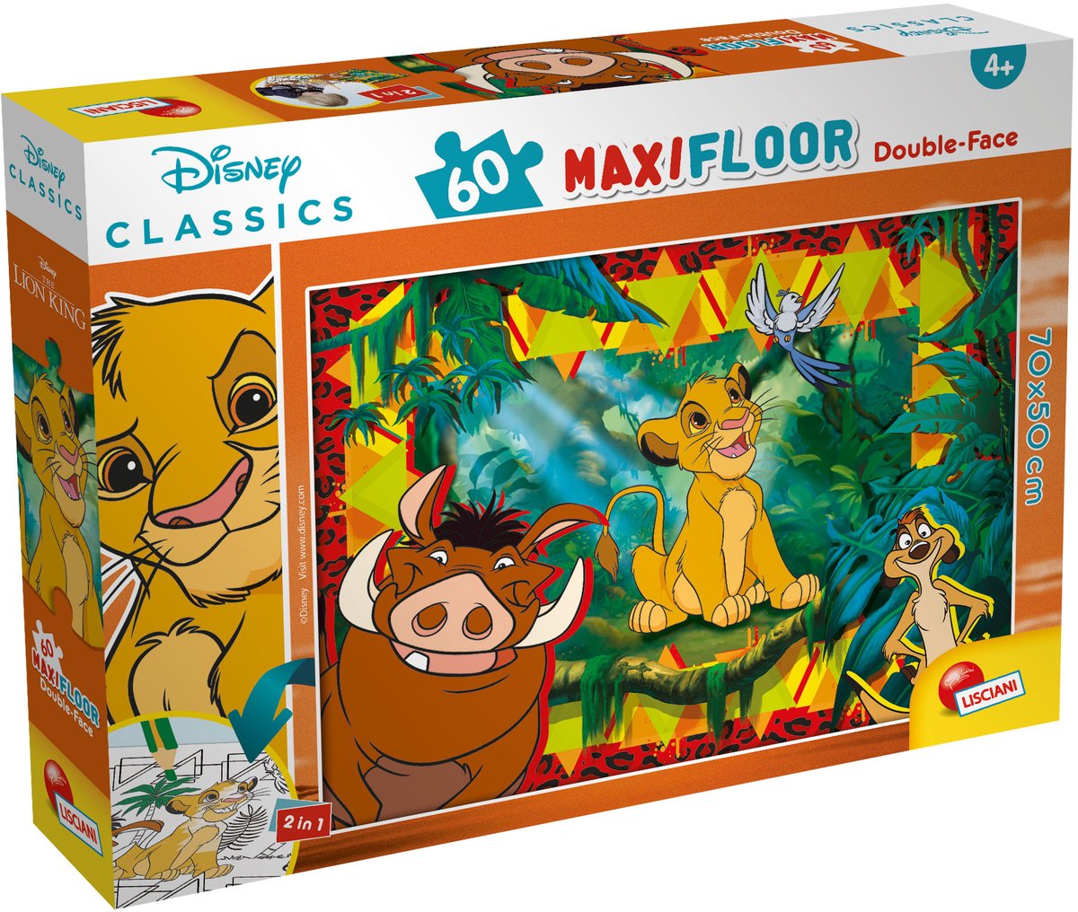 Lisciani Disney Puzzle Df Maxi Floor 60 Le Roi Lion
