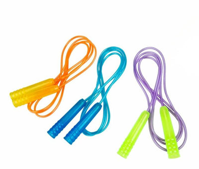 Eddy toys corde à sauter 210 cm - corde à sauter avec poignées - corde à sauter pour enfants - corde à sauter pour jouer en extérieur - couleurs assorties - 1 couleur aléatoire