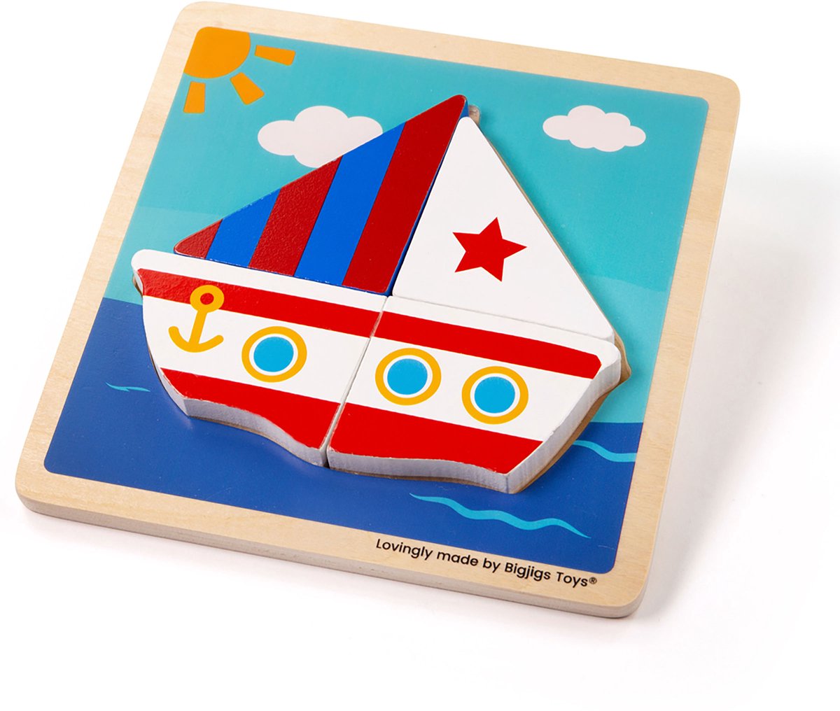 Bateau puzzle en bois Bigjigs
