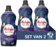 Robijn - lessive liquide - petit puissant - velours noir - 2 bouteilles - 78 lavages - pack économique