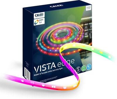 Bande LED Calex Vista 2 mètres - USB - lumière blanc chaud - avec télécommande
