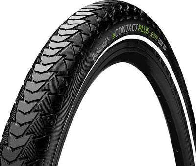 Econtact continental plus 20x2,00 noir, réflexion. E-Bike City + Band Cargo.