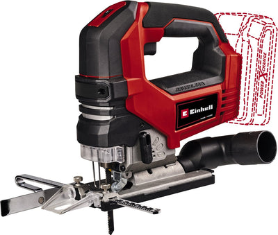 Scie sauteuse professionnelle sans fil Einhell tp-js 18 135 li bl solo - power x-change - 18 v li-ion - hauteur de course : 26 mm - coupes d'onglet : max. 45° - inclus. lame de scie - excl. batterie et chargeur