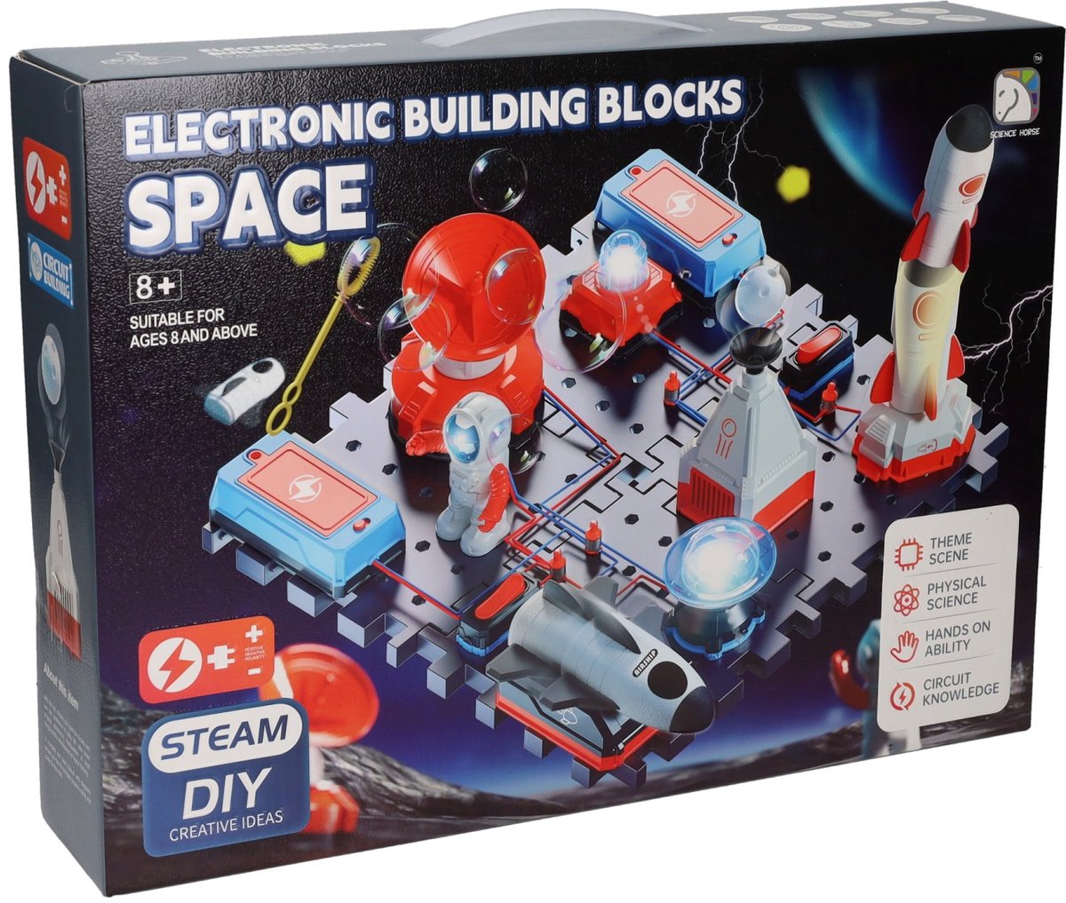Espace de jeu de construction électrique électronique scientifique