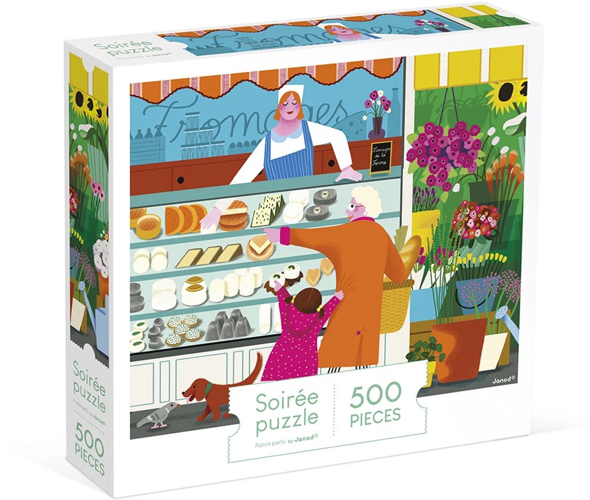 Janod - puzzle kidult - puzzle du marché - 500 pièces