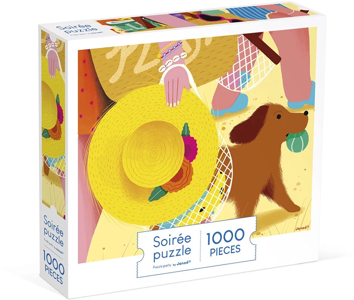 Janod - puzzle enfant - sortie à la plage - 1000 pièces