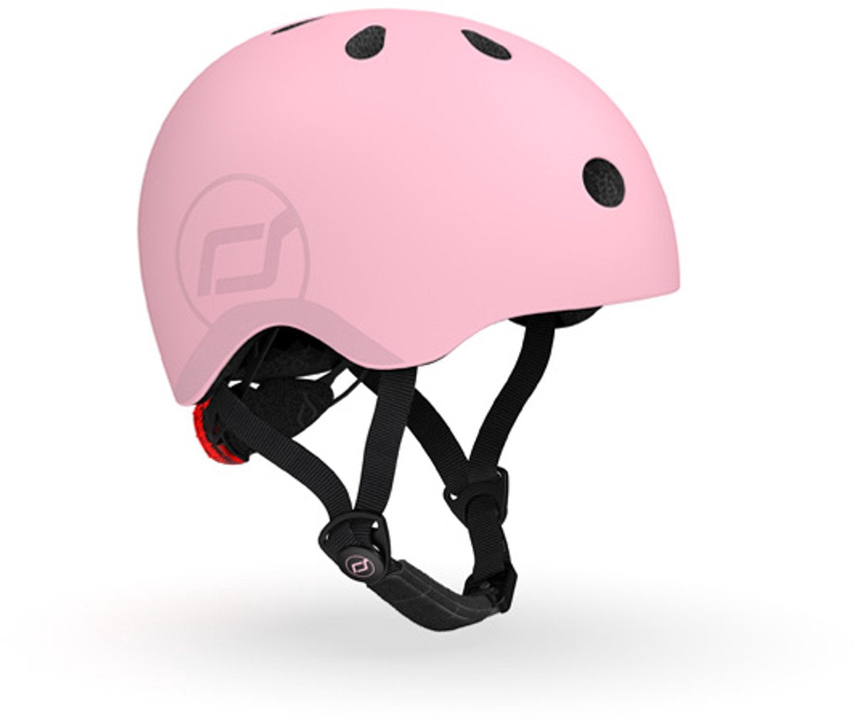 Casque Scoot Ride – casque enfant – s 51-55 cm – feu arrière LED – fermeture magnétique – réglable – rose