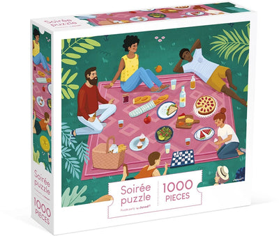 Janod - puzzle enfant - pique-nique entre amis - 1000 pièces