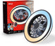 Briloner venturo - ventilateur de plafond avec éclairage - plafonnier LED avec ventilateur - dimmable - 5 vitesses - ventilateur de plafond avec mode été et hiver - CCT - ø38 cm - noir