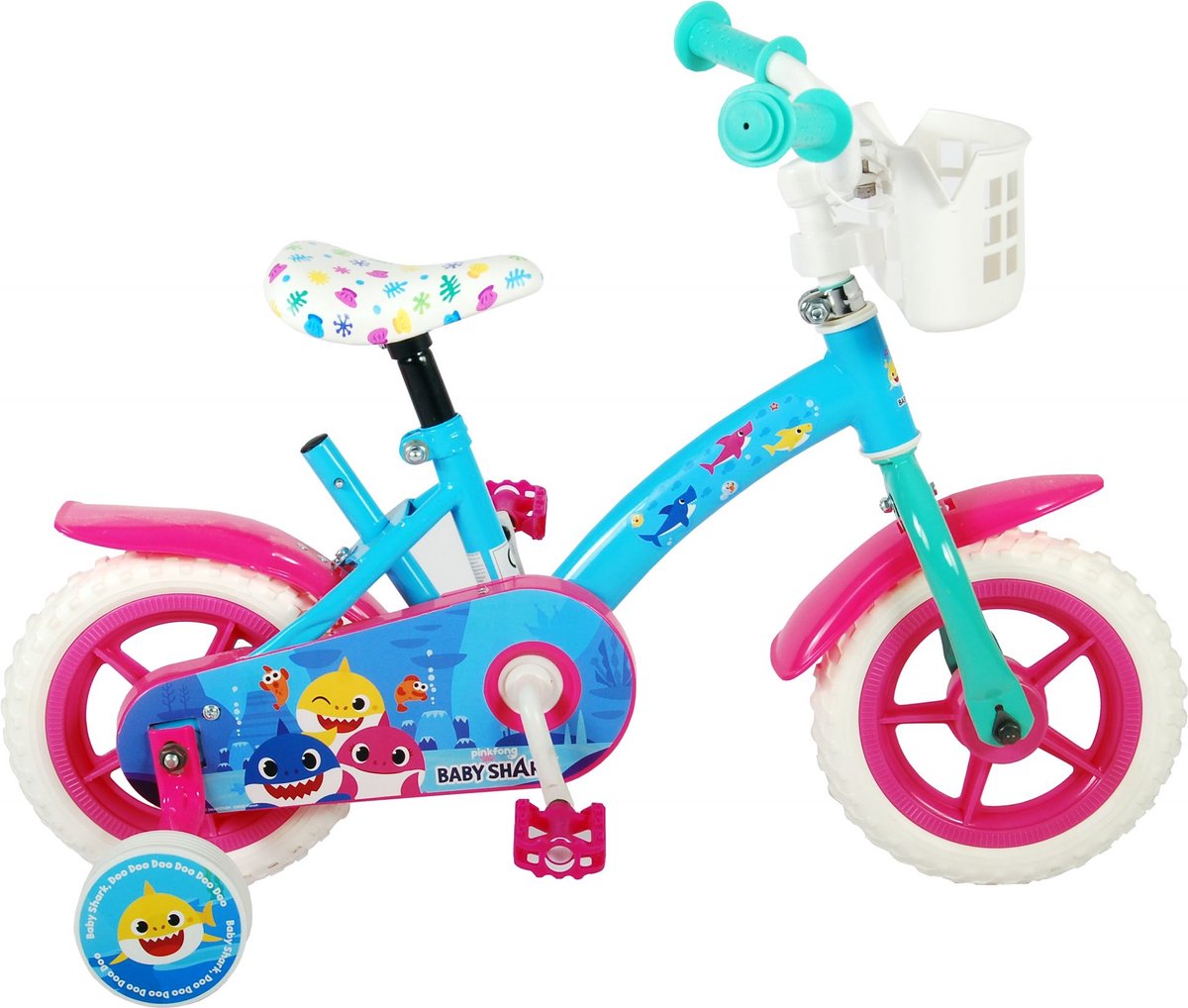 Ocean Children's Bicycle - Unisexe - 10 pouces - Blue rose - Trapper
