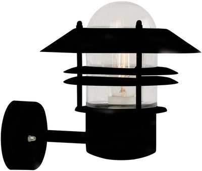 Nordlux maison en rondins-applique murale-up-e27-noir