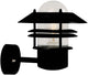 Nordlux maison en rondins-applique murale-up-e27-noir