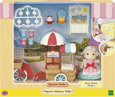 Familles Sylvanian Familles Sylvania 5653 Tricycle de livraison de pop-corn