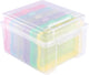 Vaessen creative • boîte de rangement avec 6 cassettes pastel